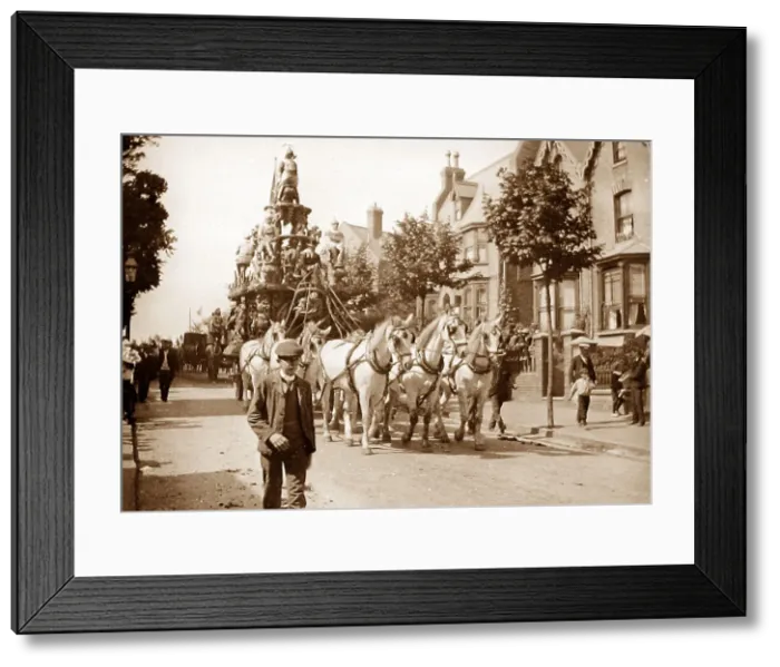 Framed Print : Circus parade in Ramsgate in 1899 Framed Print : Circus parade in Ramsgate in 1899