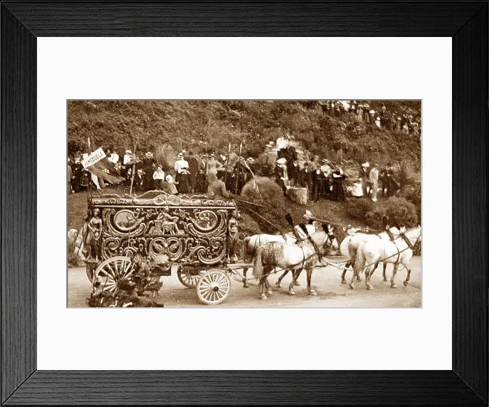 Framed Print : Circus parade in Ramsgate in 1899 Framed Print : Circus parade in Ramsgate in 1899