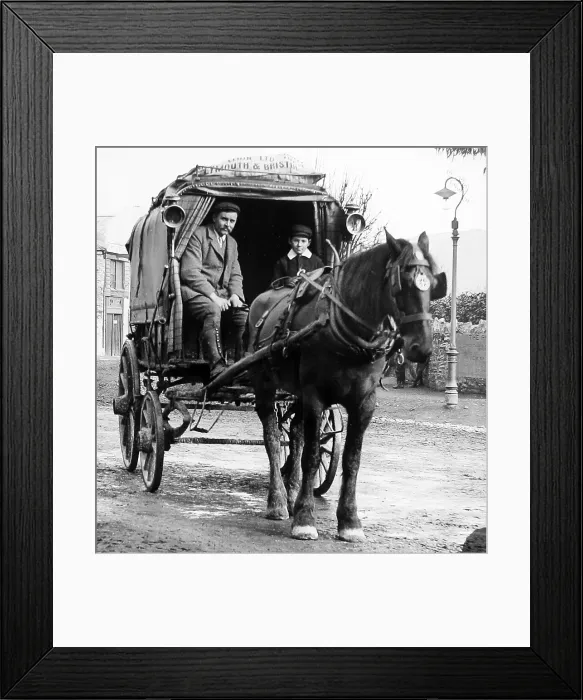 Framed Print : Plymouth Bristol Haulage Carrier Victorian period Framed Print : Plymouth Bristol Haulage Carrier Victorian period