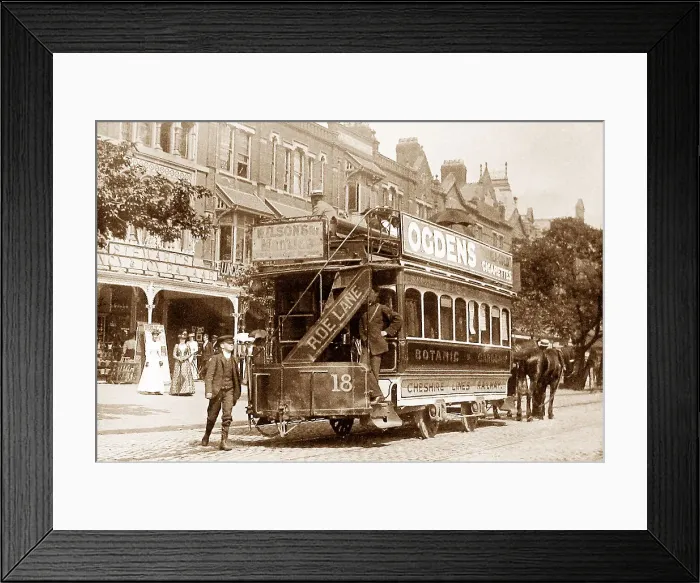 Framed Print : Cheshire Lines Railway tram in Southport Framed Print : Cheshire Lines Railway tram in Southport