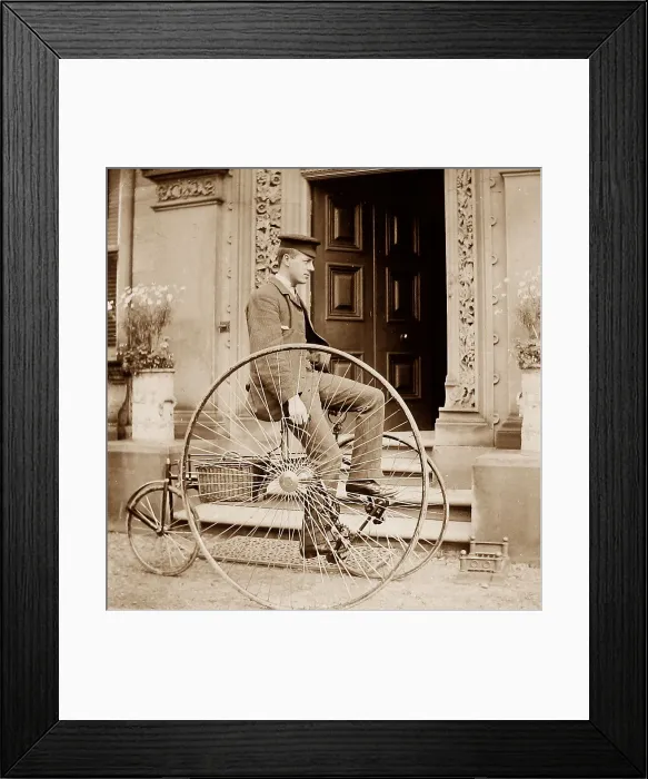 Framed Print : Early tricycle Victorian period Framed Print : Early tricycle Victorian period