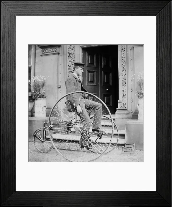 Framed Print : Man on tricycle Framed Print : Man on tricycle