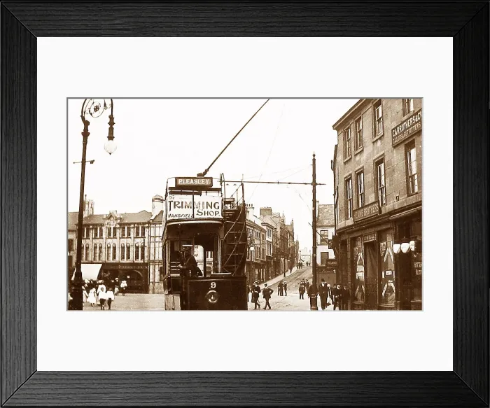 Framed Print : Tram in Mansfield Framed Print : Tram in Mansfield