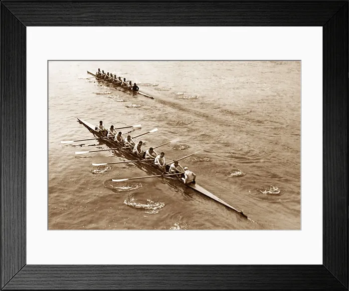 Framed Print : University Boat Race in 1909 Framed Print : University Boat Race in 1909