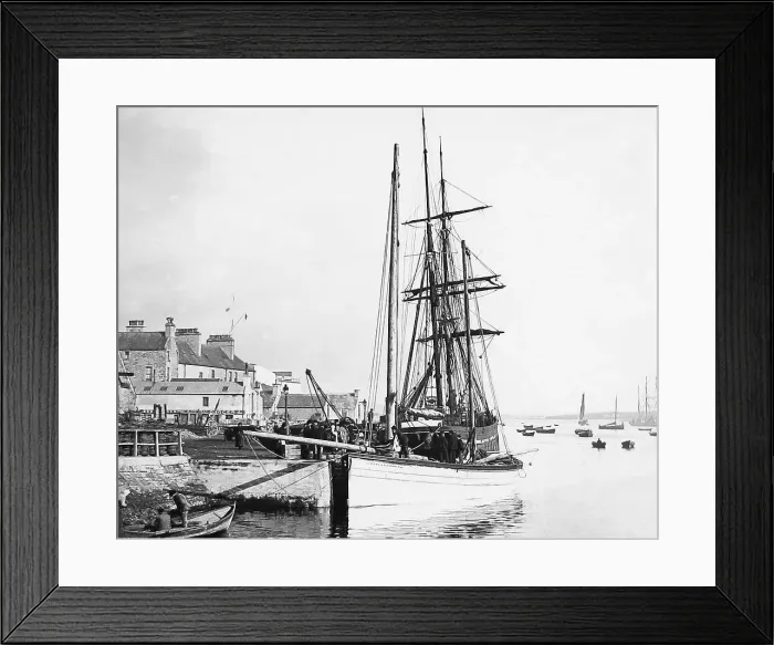 Framed Print : Lerwick Pier Shetland Islands Victorian period Framed Print : Lerwick Pier Shetland Islands Victorian period