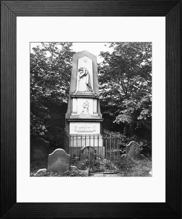 Framed Print : Greenock Highland Mary's Grave Victorian period Framed Print : Greenock Highland Mary's Grave Victorian period