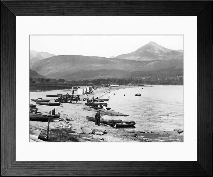 Framed Print : Isle of Arran Brodick Bay and Goatfell Victorian period Framed Print : Isle of Arran Brodick Bay and Goatfell Victorian period