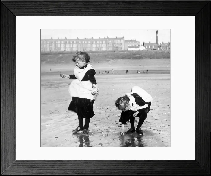 Framed Print : Blackpool beach in 1890 Framed Print : Blackpool beach in 1890