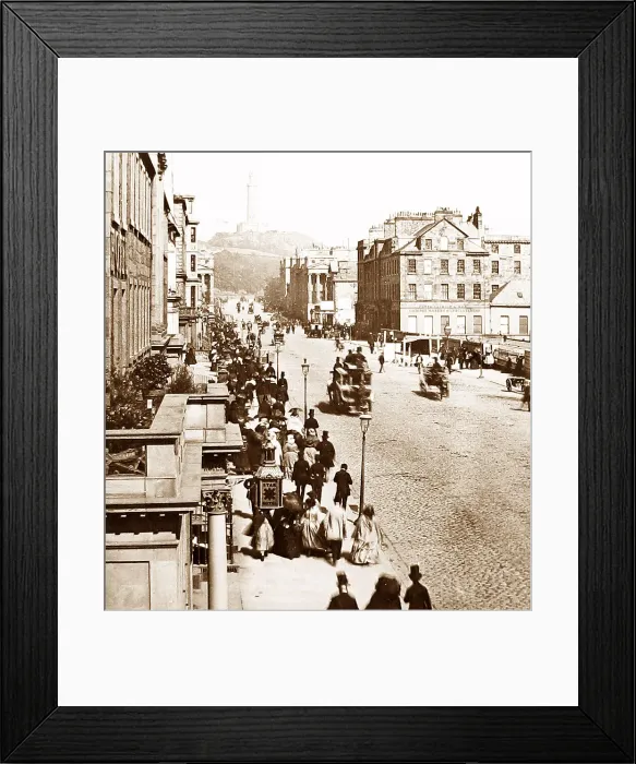 Framed Print : Edinburgh, Princes Street, Victorian period Framed Print : Edinburgh, Princes Street, Victorian period