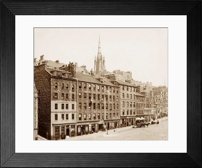 Framed Print : Edinburgh Grassmarket Victorian period Framed Print : Edinburgh Grassmarket Victorian period