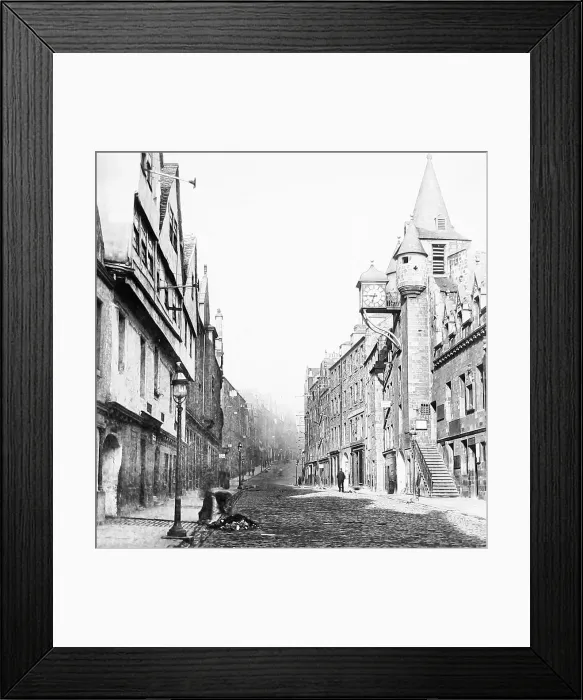 Framed Print : Edinburgh Canongate Victorian period Framed Print : Edinburgh Canongate Victorian period