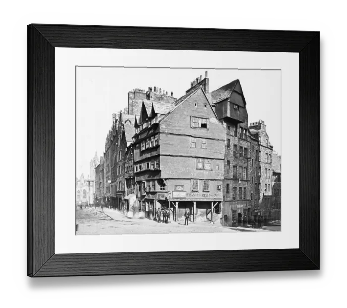 Framed Print : Edinburgh West Bow Victorian period Framed Print : Edinburgh West Bow Victorian period