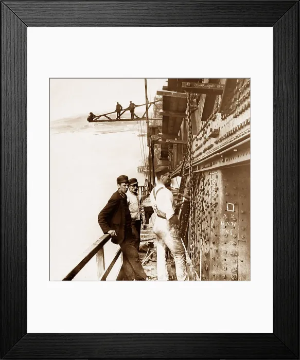 Framed Print : Construction of the Forth Bridge Framed Print : Construction of the Forth Bridge