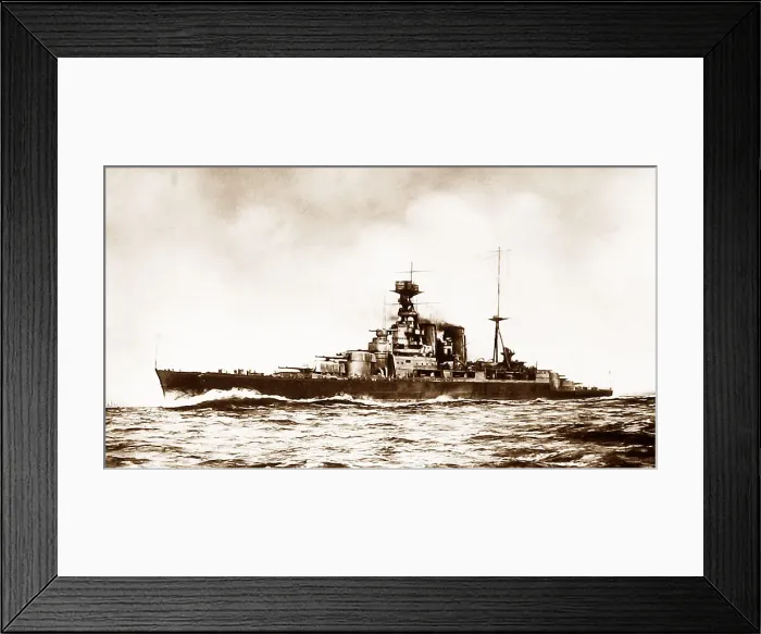 Framed Print : Royal Navy HMS Hood Framed Print : Royal Navy HMS Hood