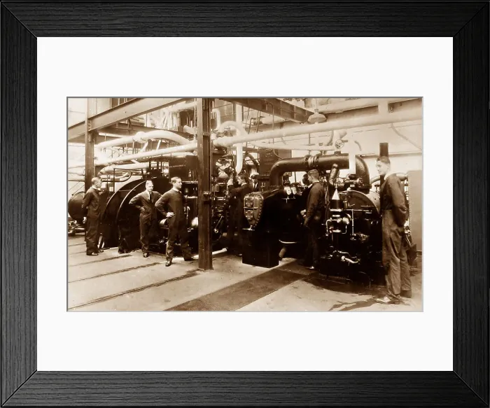 Framed Print : Royal Navy RNC Devonport Engine room Framed Print : Royal Navy RNC Devonport Engine room