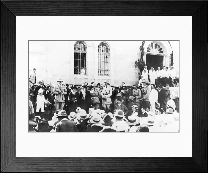 Framed Print : General Allenby in Jerusalem during WW1 Framed Print : General Allenby in Jerusalem during WW1