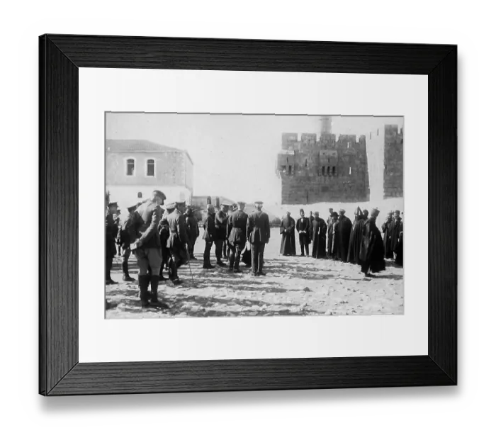 Framed Print : General Allenby in Jerusalem during WW1 Framed Print : General Allenby in Jerusalem during WW1