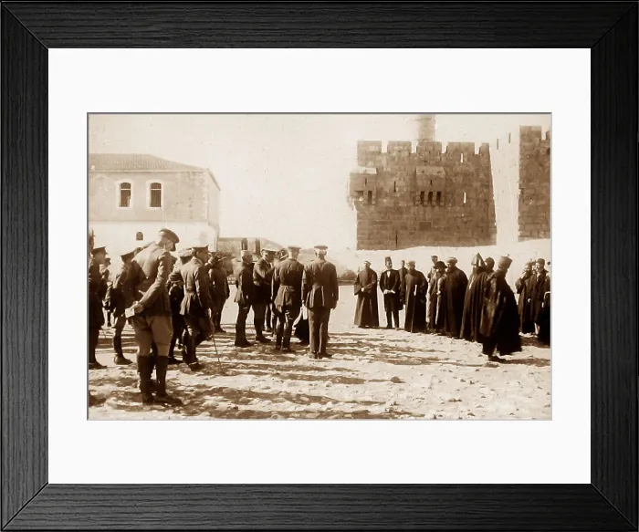Framed Print : General Allenby in Jerusalem in May 1918 Framed Print : General Allenby in Jerusalem in May 1918