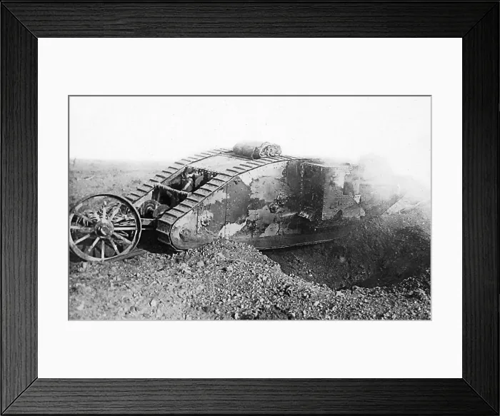 Framed Print : British tank in WW1 Framed Print : British tank in WW1