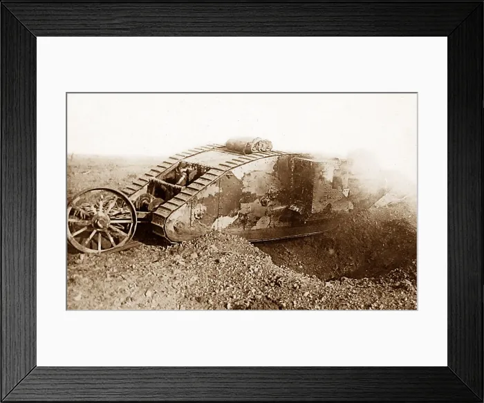 Framed Print : British tank during WW1 Framed Print : British tank during WW1