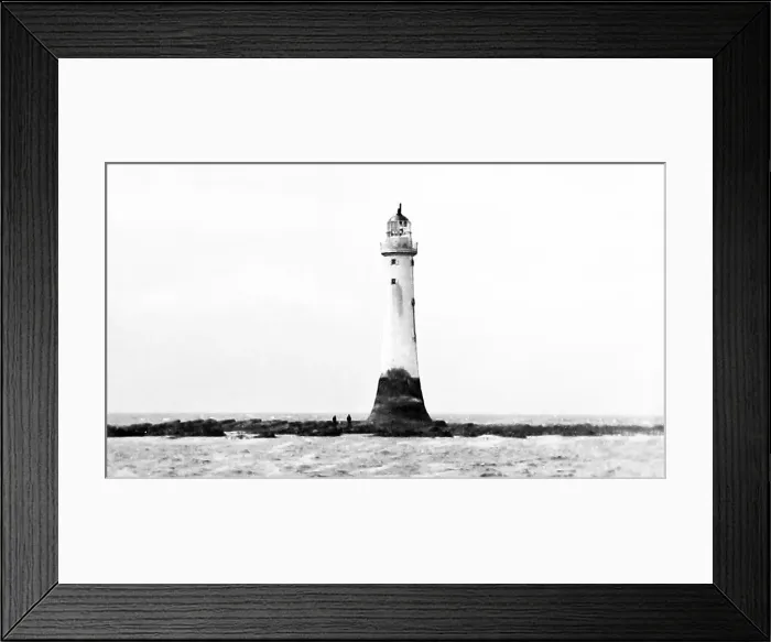 Framed Print : Bell Rock Lighthouse Victorian period Framed Print : Bell Rock Lighthouse Victorian period