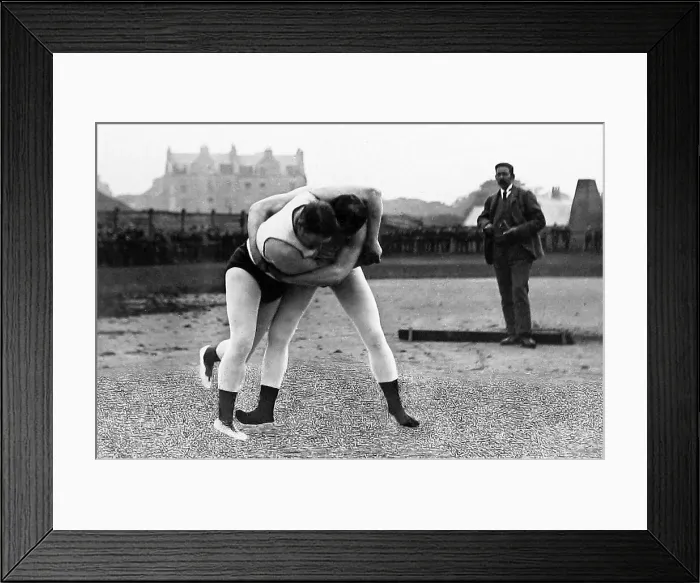 Framed Print : Wrestling match Framed Print : Wrestling match