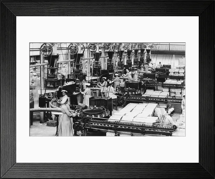 Framed Print : Packing Lux, Port Sunlight soap factory, Wirral Framed Print : Packing Lux, Port Sunlight soap factory, Wirral