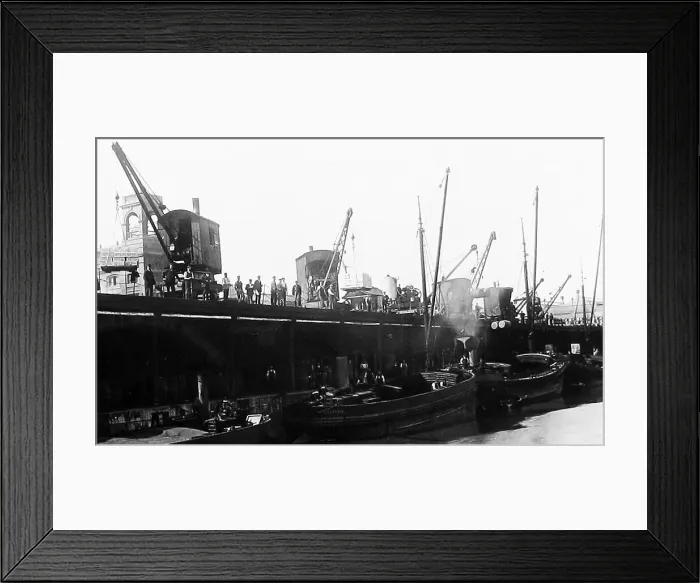 Framed Print : Barges laden with soap, Port Sunlight soap factory, Wirral Framed Print : Barges laden with soap, Port Sunlight soap factory, Wirral