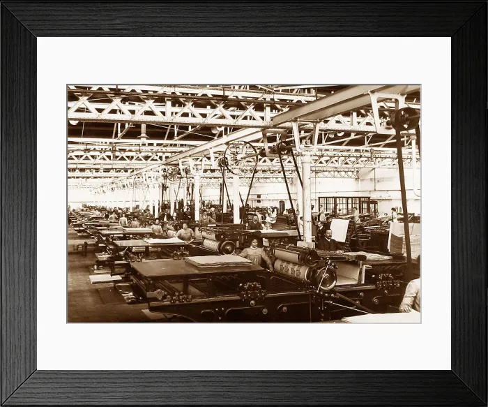 Framed Print : Port Sunlight - Printing Department - early 1900s Framed Print : Port Sunlight - Printing Department - early 1900s