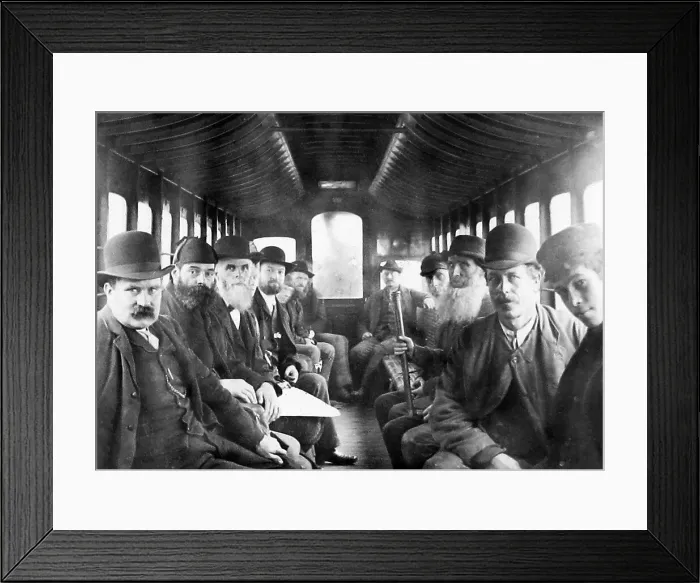 Framed Print : Glenariff Railway carriage early 1900s Framed Print : Glenariff Railway carriage early 1900s