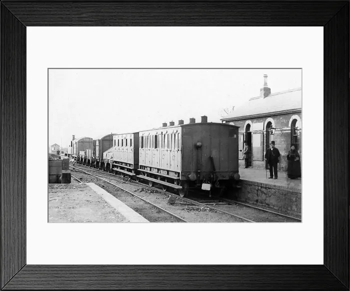 Framed Print : Ballyclare Railway Station early 1900s Framed Print : Ballyclare Railway Station early 1900s