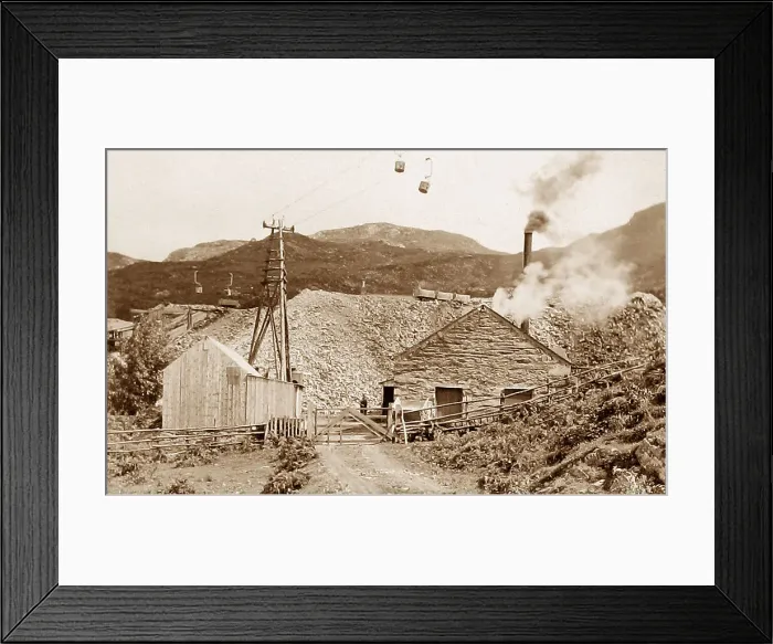 Framed Print : Clogau St. David's Gold Mine near Bontddu early 1900s Framed Print : Clogau St. David's Gold Mine near Bontddu early 1900s