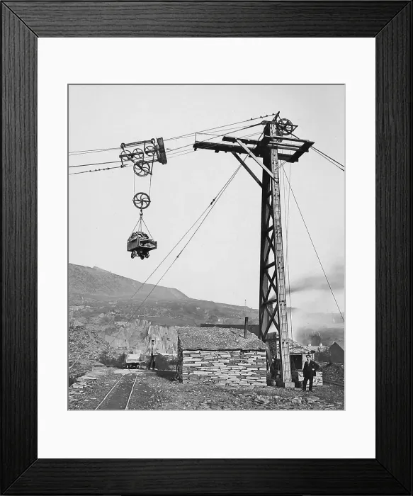 Framed Print : Bethesda Penryhn Slate Quarry, Wales Framed Print : Bethesda Penryhn Slate Quarry, Wales