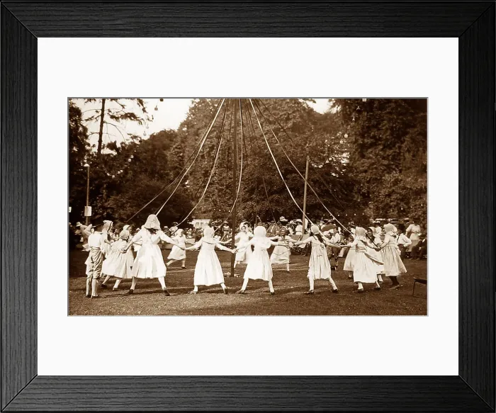 Framed Print : Maypole dancing Framed Print : Maypole dancing