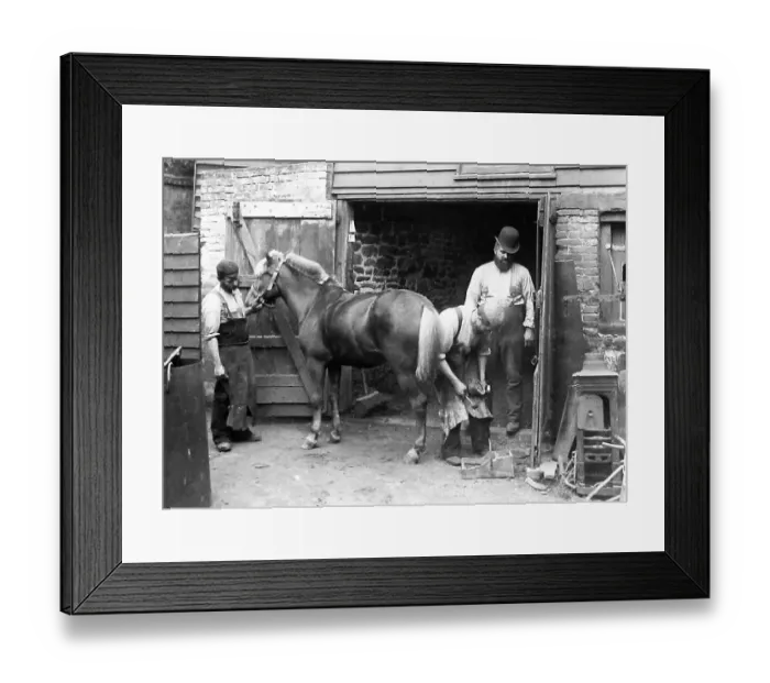 Framed Print : A Village Blacksmith early 1900s Framed Print : A Village Blacksmith early 1900s