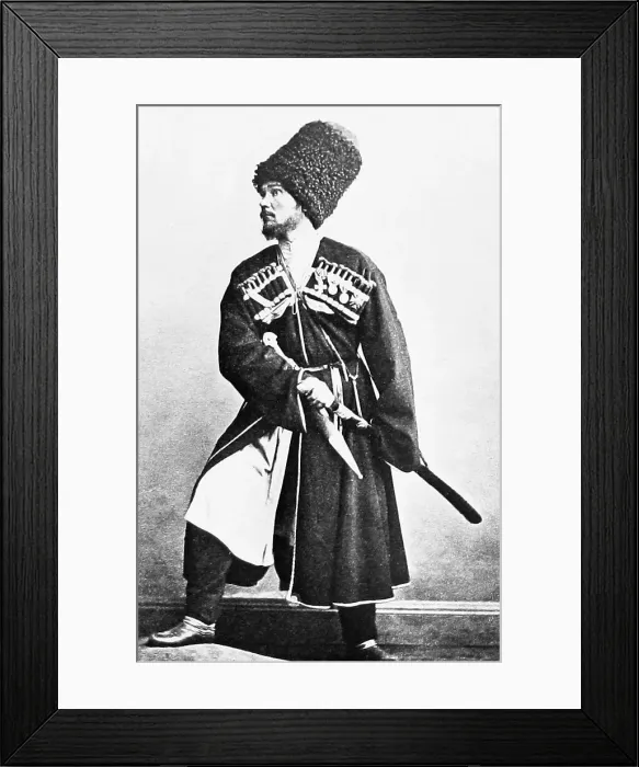 Framed Print : Cossack Officer, Russia Framed Print : Cossack Officer, Russia