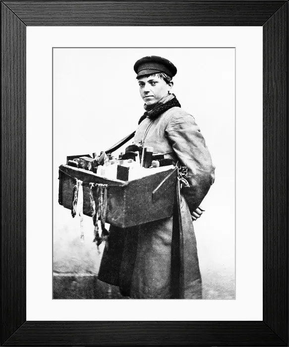 Framed Print : Russia Moscow street seller pre-1900 Framed Print : Russia Moscow street seller pre-1900