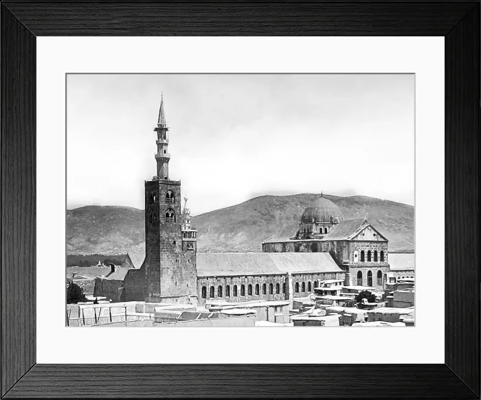 Framed Print : Damascus Syria The Great Mosque probably 1870s Framed Print : Damascus Syria The Great Mosque probably 1870s