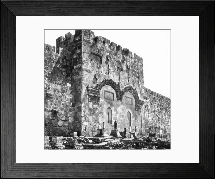 Framed Print : Jerusalem The Golden Gate probably 1870s Framed Print : Jerusalem The Golden Gate probably 1870s