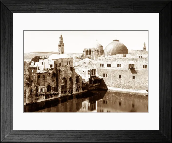 Framed Print : The Pool of Hezekiah, Jeruslaem Framed Print : The Pool of Hezekiah, Jeruslaem