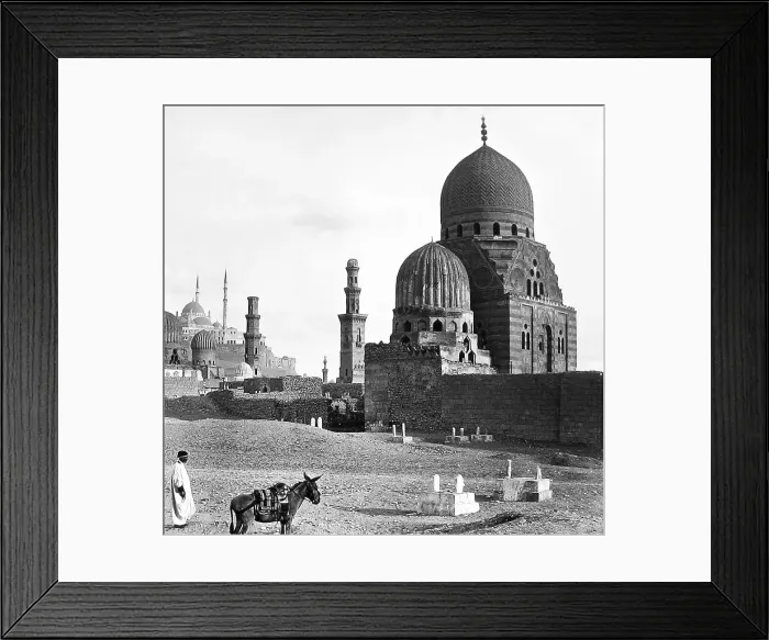 Framed Print : Egypt Tomb of the Mamelukes probably 1870s Framed Print : Egypt Tomb of the Mamelukes probably 1870s