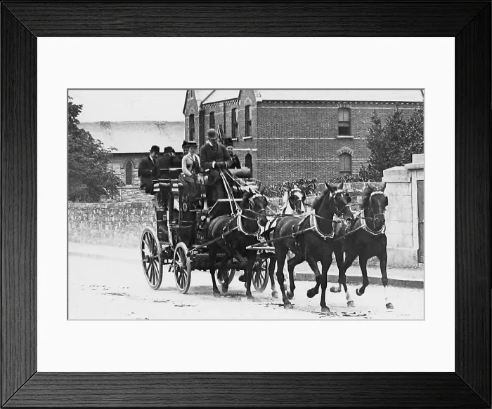 Framed Print : Coach and Four Victorian period Framed Print : Coach and Four Victorian period