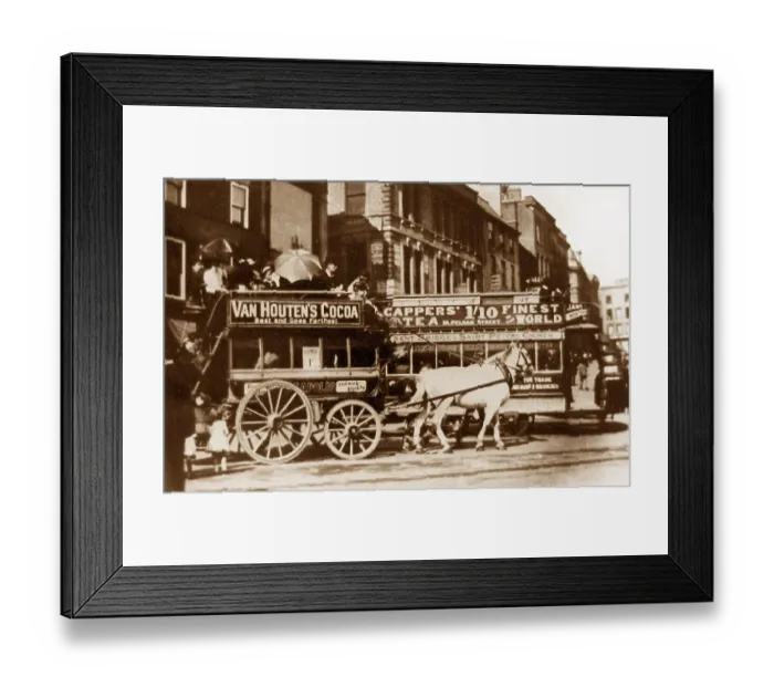 Framed Print : Nottingham horse bus Framed Print : Nottingham horse bus