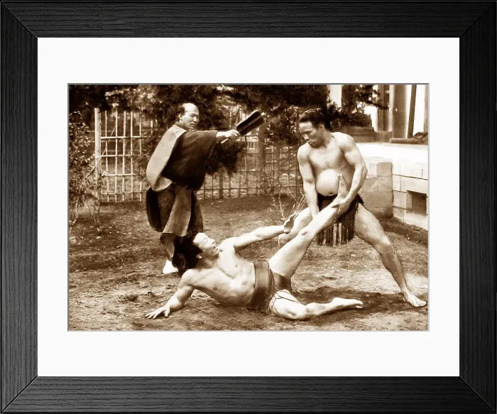 Framed Print : Japan Wrestling Framed Print : Japan Wrestling