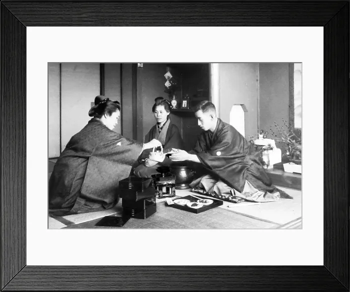 Framed Print : Japan - New Year Celebration early 1900s Framed Print : Japan - New Year Celebration early 1900s