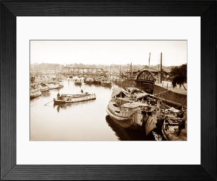 Framed Print : Canal at Yokohama, Japan Framed Print : Canal at Yokohama, Japan