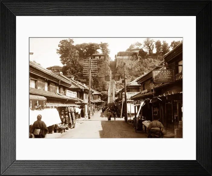 Framed Print : Steps at Yokohama, Japan Framed Print : Steps at Yokohama, Japan