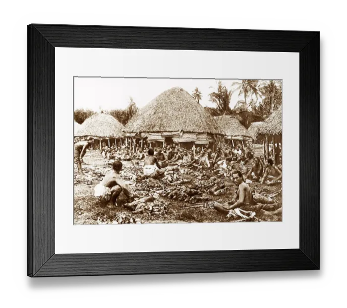 Framed Print : Cannibal Islands, probably Fiji Framed Print : Cannibal Islands, probably Fiji