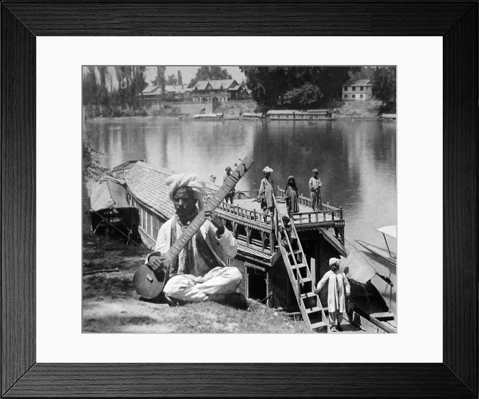 Framed Print : India - Vale of Cashmere - River Jhelum early 1900s Framed Print : India - Vale of Cashmere - River Jhelum early 1900s