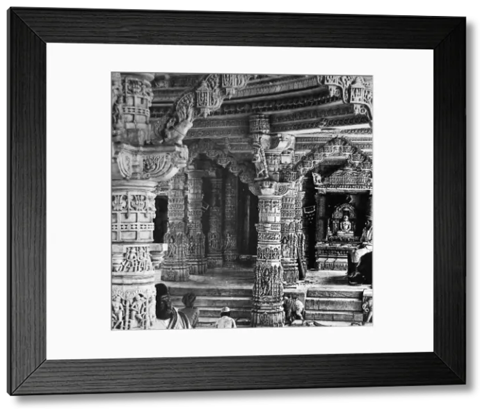 Framed Print : India - Temple of Vimalah Sah Mount Abu early 1900s Framed Print : India - Temple of Vimalah Sah Mount Abu early 1900s